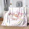 1pc, Sanrio Characters Home Decor Flannel Blanket: Perfect Gift for Bedroom, Living Room, Travel, Camping, Car, Beach, Office Nap, Ideal Sofa Throw, O