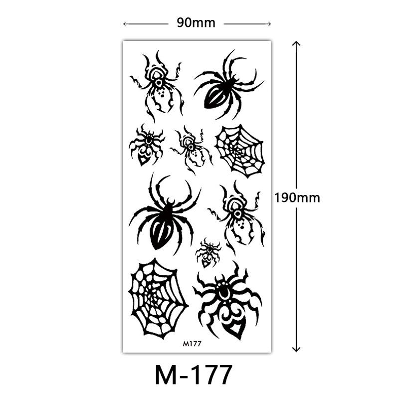 Wasserdichtes dreidimensionales Farbdruck-Tattoo-Sticker, Schmetterling Blume Tier Tattoo