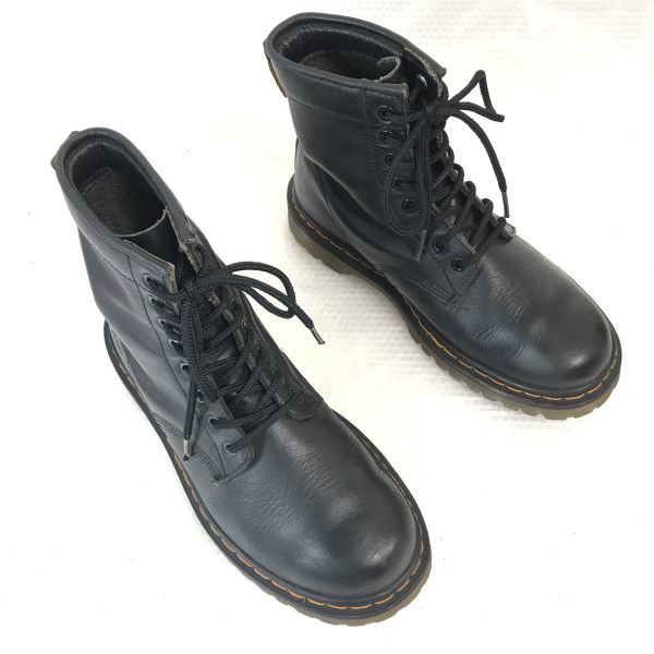HAWKINS Air Cushion Leather Lace-up Boots Women’s 23.5 Black(USED)