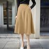 ZANZEA Women Casual Solid Color Loose Midi Long Skirts