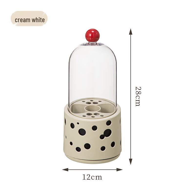 Weipelu Dopamine Rotating Makeup Brush Holder with Lid