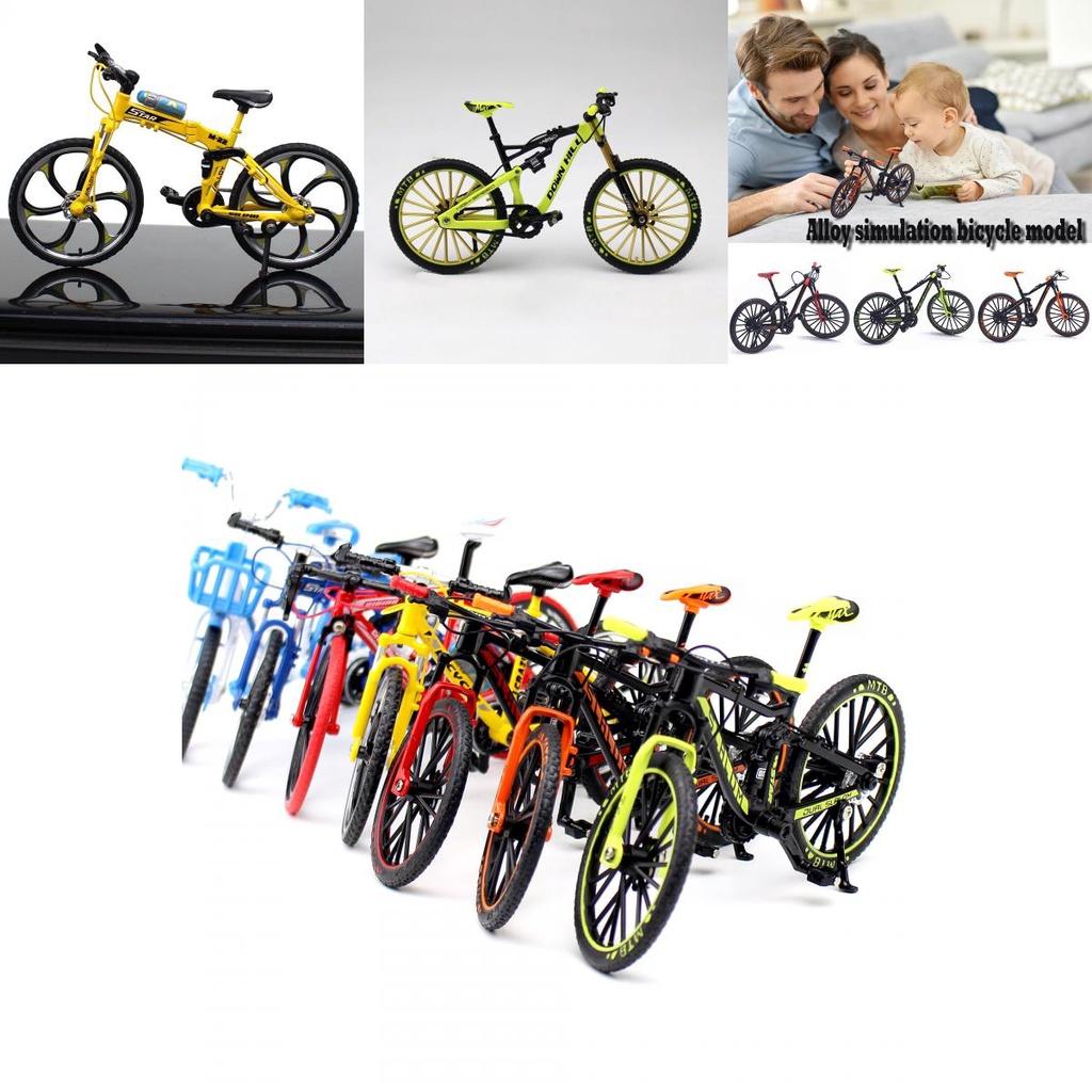 Exquisite Alloy Simulation Bicycle Model Ornaments Mini Bike Collectible Gift