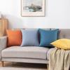 Chinese Style Fine Linen Sofa Back Cushion – Solid Wood Living Room Decor Pillow, Imitation Cotton Linen, High-End Bed Backrest.