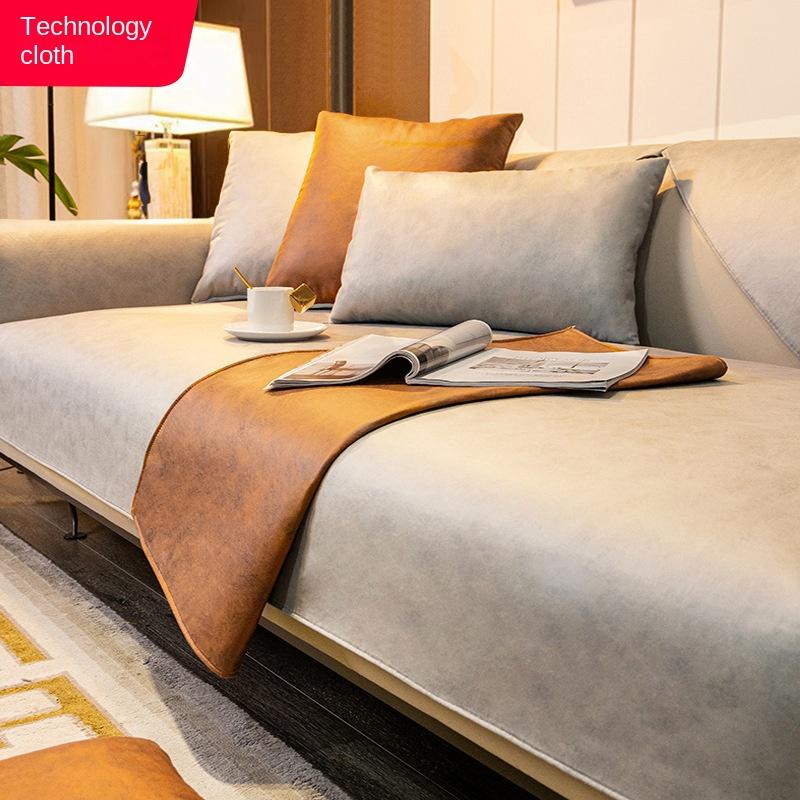 Cuscino per Divano in Pelle Antiaderente, Copridivano Universale in Tessuto Tecnico Impermeabile e Antigraffio per Gatti per Tutte le Stagioni