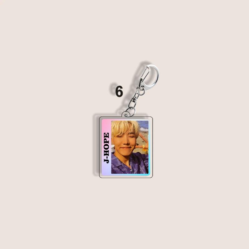 BTS Square Individual Member Keychains, Baby Pendants, Clothing Accessories, Wallet Charms, Celebrity Merchandise