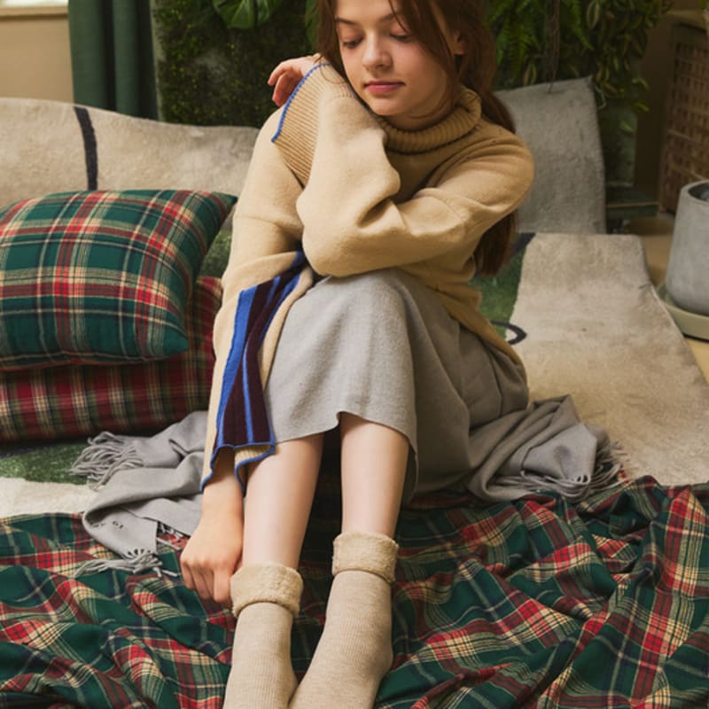 biarritz socks rich warm hug fleece socks 4 colors