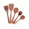 Free Shipping 5 Piece Set Of Wooden Spoon Spatula Soup Spoon Tableware Wooden Kitchen Utensils Set