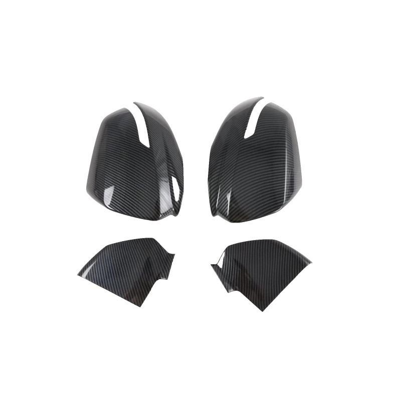 For Chevy Blazer -2024 Car Sticker Rearview Side Mirror Cover Wing Cap Exterior Door Rear View Case Trim Carbon Fiber Look Carbon