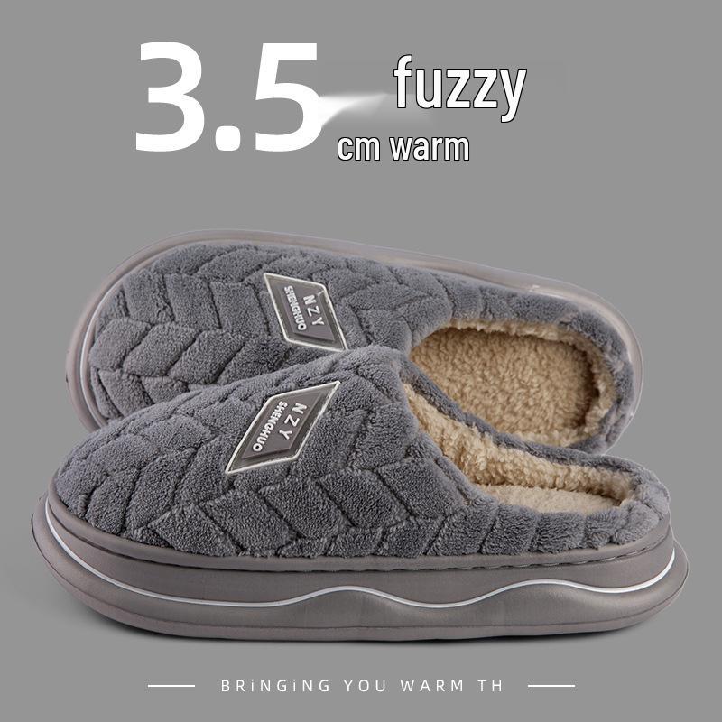 Women's Winter Indoor Furry Slippers - Thickened Velvet, Soft Sole, Warm and Cozy