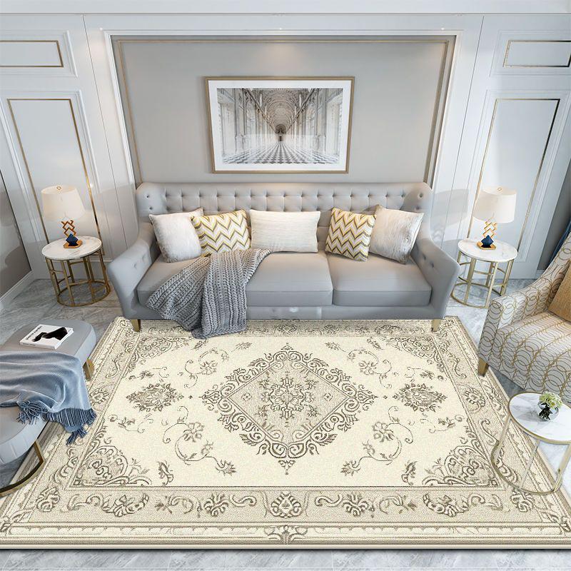 Bohemian Non-slip Carpet for Living Room Fluffy Office Gaming Room Area Rug Floral Design Style Room Decoration Home Mats Soft