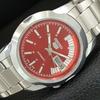 5 AUTOMATIC 7009A VINTAGE REFURBISHED JAPAN MENS RED DIAL WATCH A446037-1