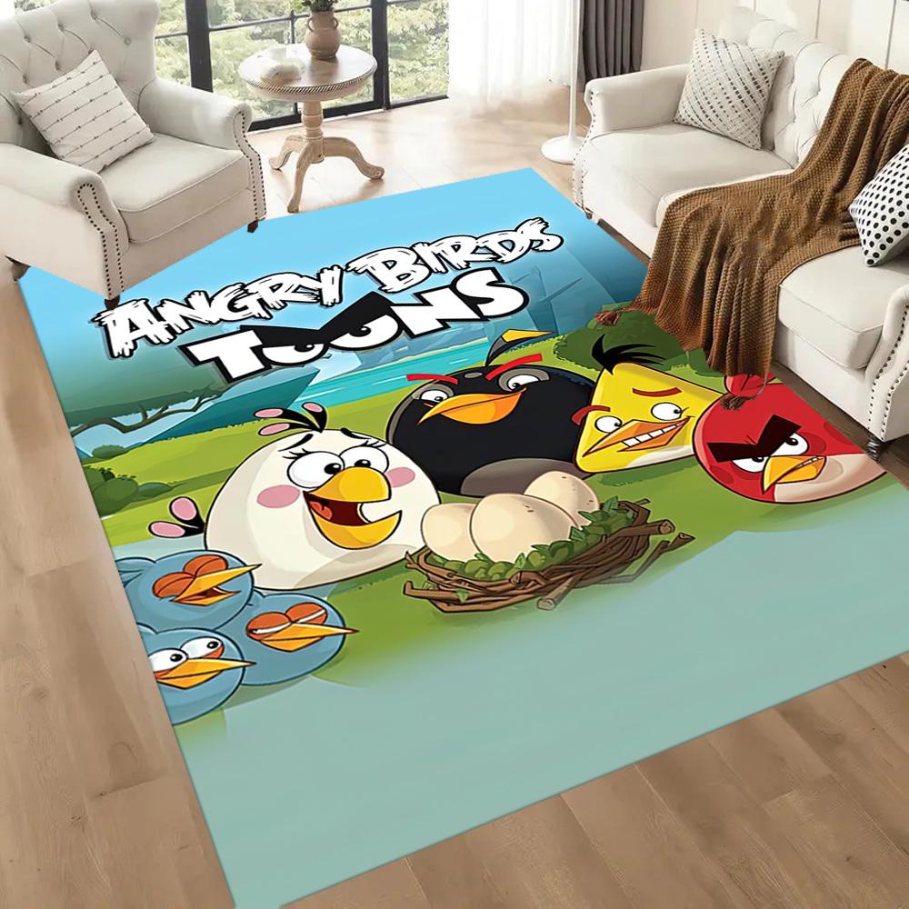 Angry Birds Adventure Square Rugs Are a Great Choice for Living Rooms, Bedrooms, Home Décor, and As Gifts.