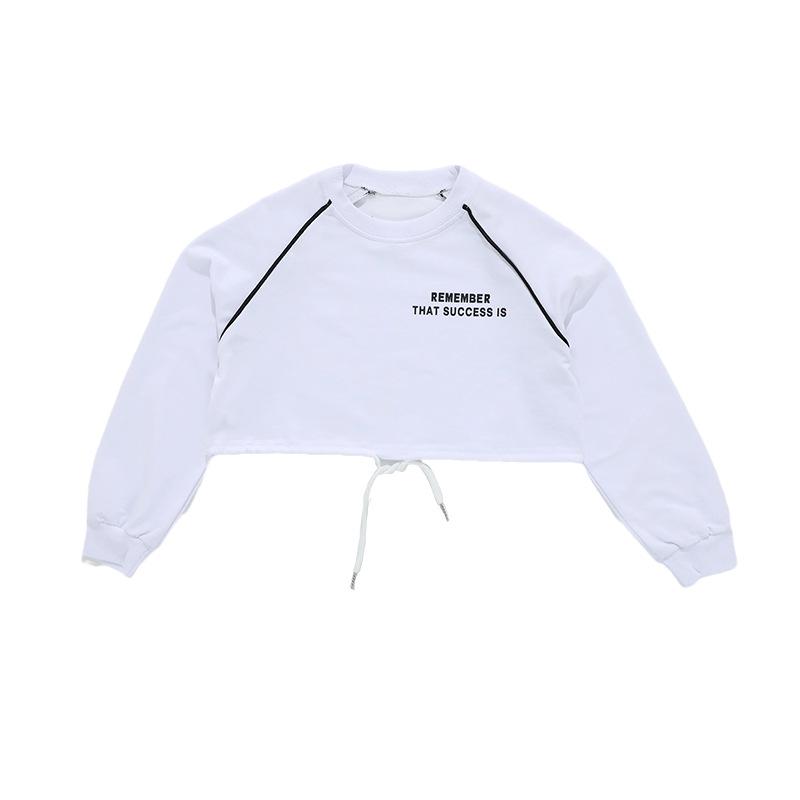 Kids' Hip Hop Dance Outfits: Boys & Girls Spring/Autumn Performance Wear with Crop Tops and Sweatpants