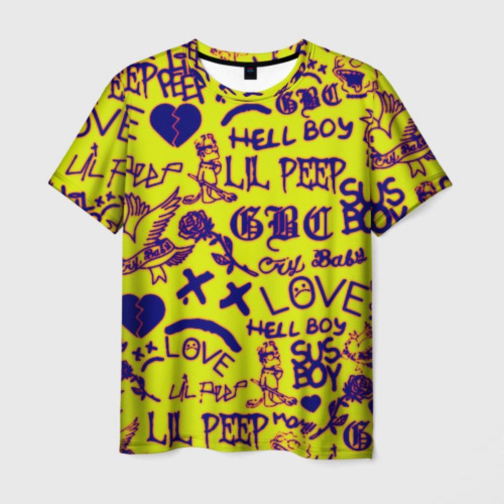 Summer Men's T-shirt Graffiti Art Printed T-shirt Men Women Hip Hop Trend Cool Tee Street Short Sleeve O-Neck Y2k Top