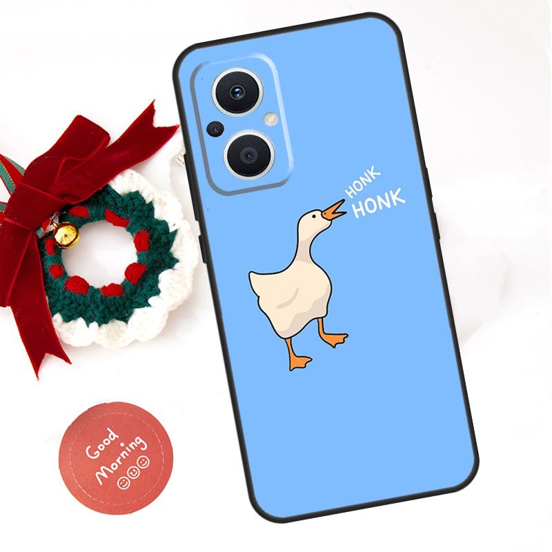 Cartoon Funny Goose Funda For OPPO Reno 14F 14 13 12 11 10 Pro 11F 12F 13F 7 8 Lite OPPO Find X8 X5 X9 Pro Case
