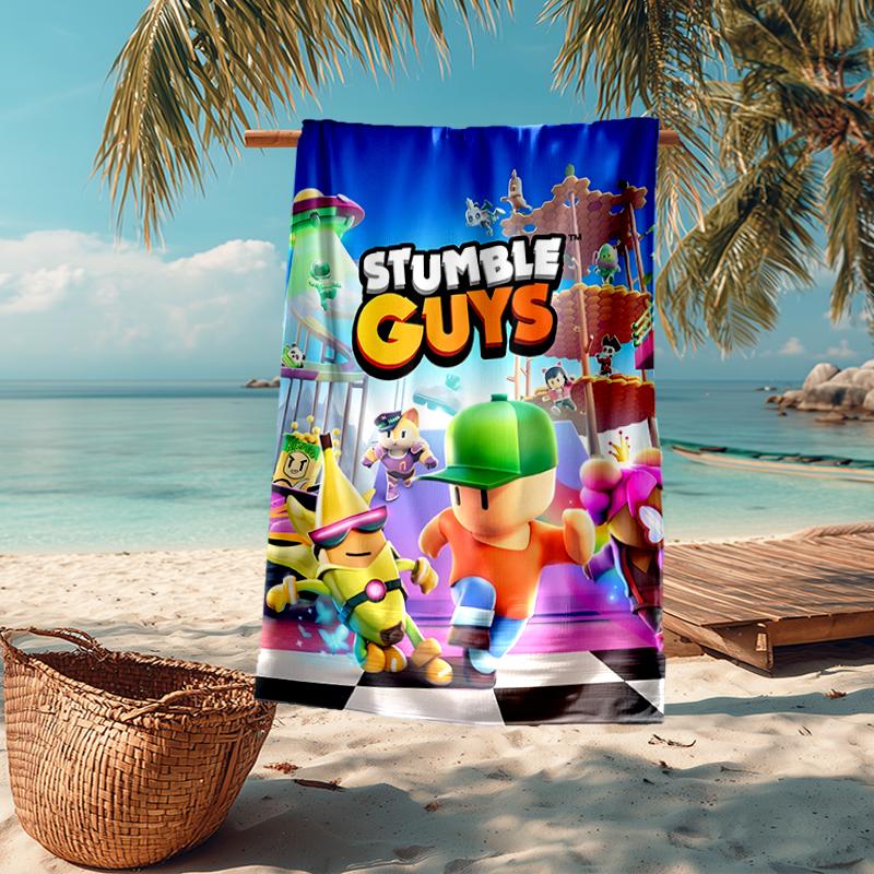 stumble guys Fashion Beach Towel: Ideal for Summer Adventures Soft, absorbent and quick drying suitable for swimming and bathing