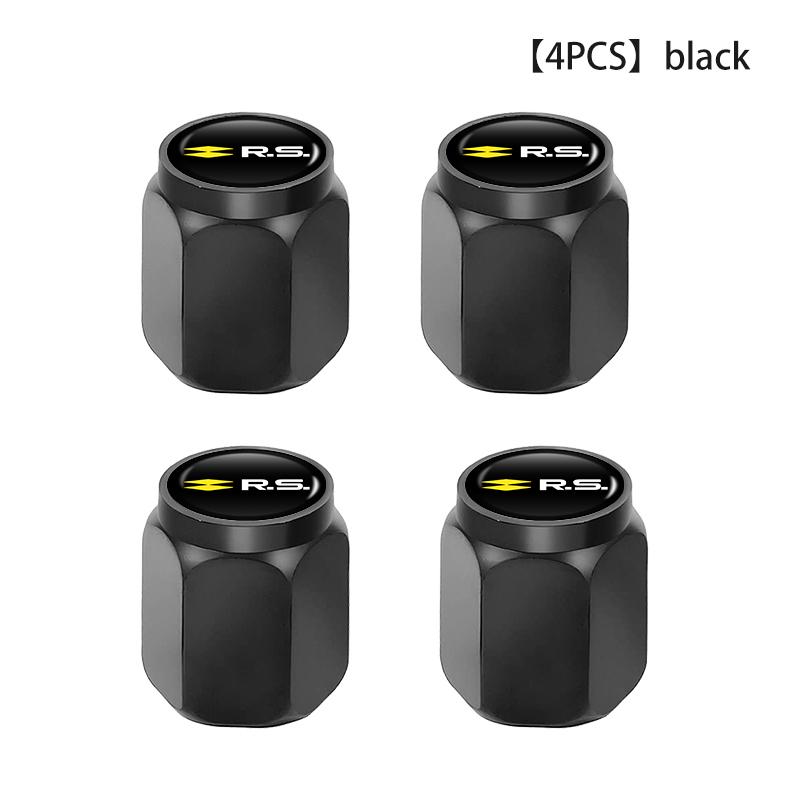 4pcs Car Wheel Tire Valve Protection Caps Auto Accessories For Renault RS Clio Dacia Scenic Twingo Kadjar Zoe Megane 2 3 4 R111