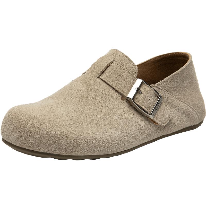 ZHR Women s Suede Casual Buckle Flats AY190 38