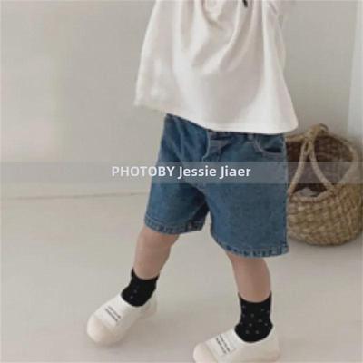 Trendige Sommer-Denimshorts für koreanische Kinder - Modische Freizeitjeans für Jungen & Mädchen