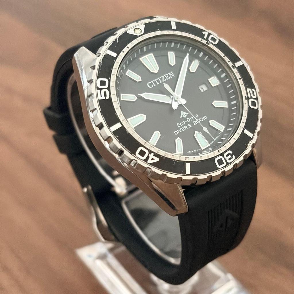 Used CITIZEN PROMASTER BN0190-82E Eco Drive Diver 200m Promaster Citizen Solar Men's