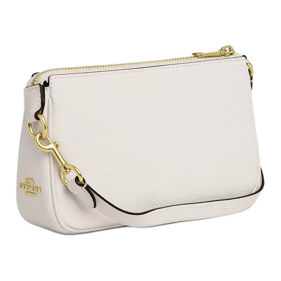 Coach X Peanuts Snoopy Collaboration Nolita 19 Cartoon Print Hardware Accessories Litchi Grain Leather Mahjong Bag Handbag Small CBM76-IMCAH