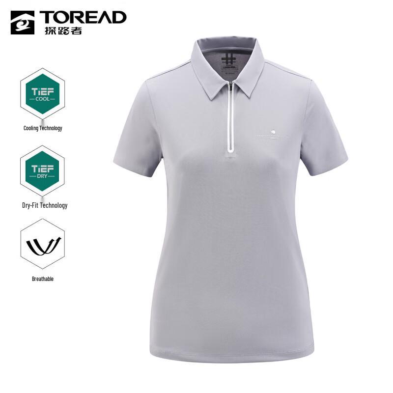 Toread Women s 2024 S/S Quick-Dry Polo T-shirt Size Note