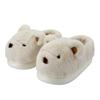 Bag heel cotton slippers couple fluffy shoes non-slip and warm winter home piled and thickened cute bear cotton shoes