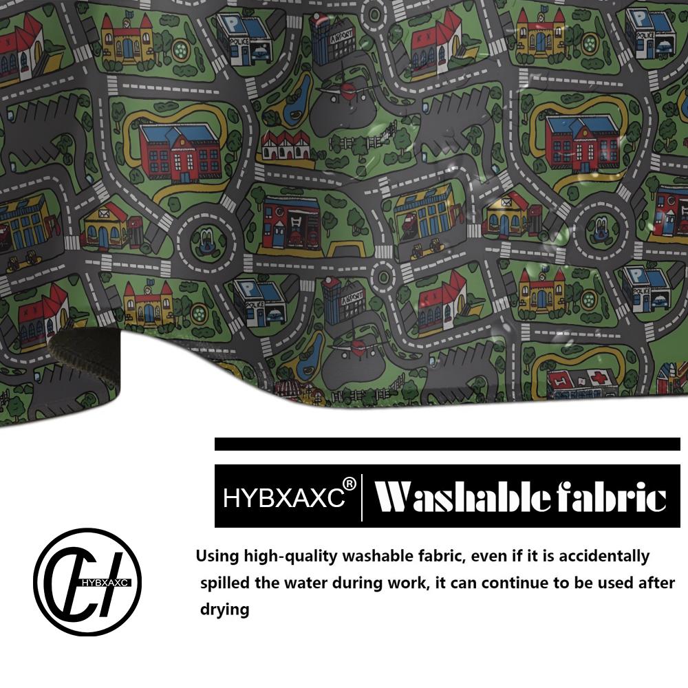 1Pc Gaming Setup Accessories City Road Cartoon Mouse Pad Large Desk Mat City Carpet Nostalgia Mousepad Gamer Computer Table Mats