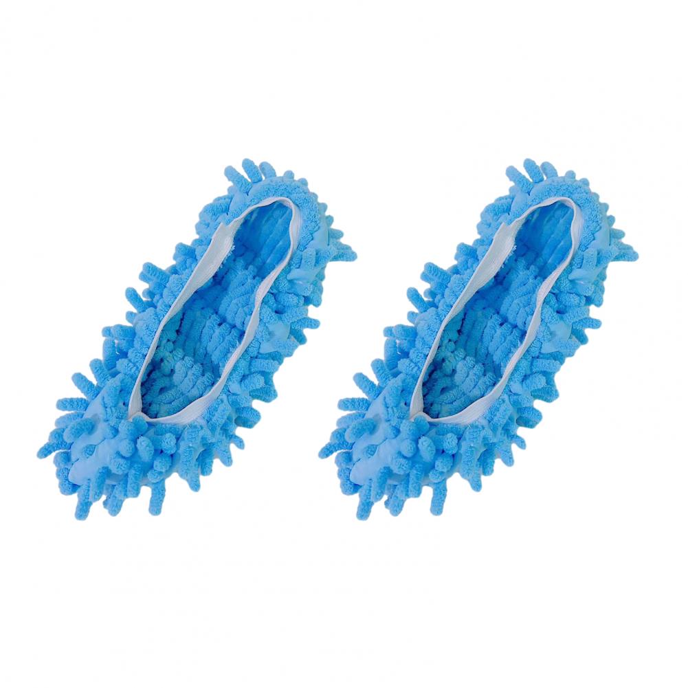 

2Pcs Chenille Mop Slippers Shoe Covers Washable Reusable Dust Hair Cleaners Pet Hair Attachment Foot Socks Floor Cleaning Tools
