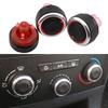 AC Switch Knob for Peugeot 307 Citroen C-Triomphe C4 Heater Climate Control Buttons Dials Frame Air Con Cover Heat Knobs