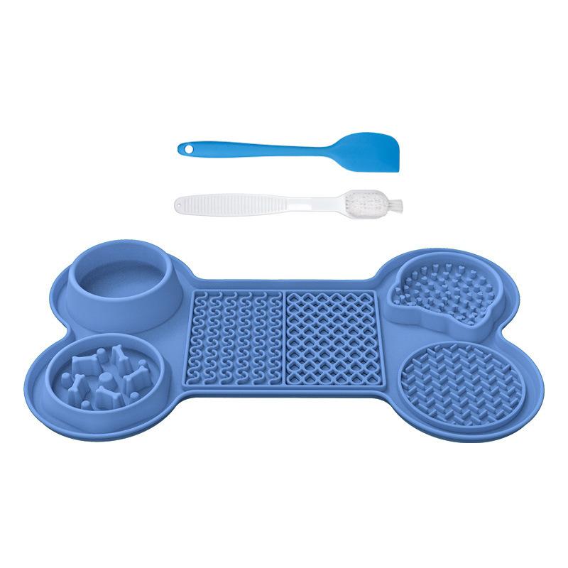 New Silicone Pet Licking Mat Pet Plate Dog Licking Mat Dog Slow Food Mat Suction Cup Slow Food Mat
