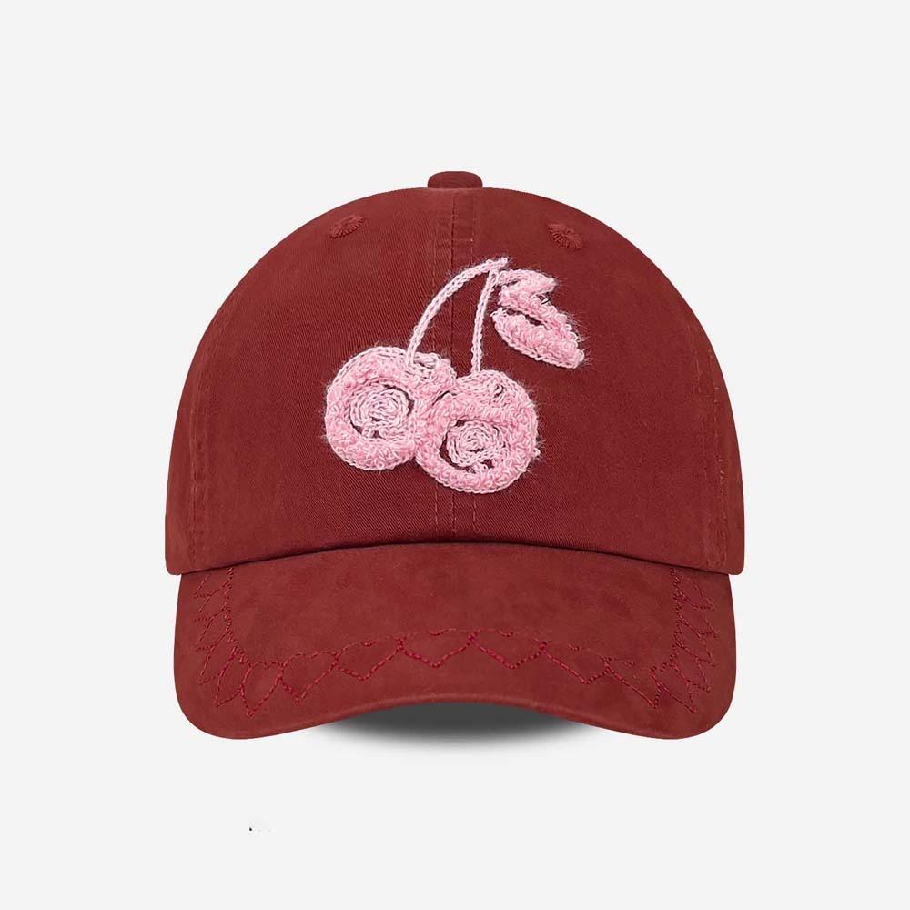 Sunscreen Cherry Baseball Cap Adjustable Sunshade Casquette Casual Embroidered Peaked Hat  Sports