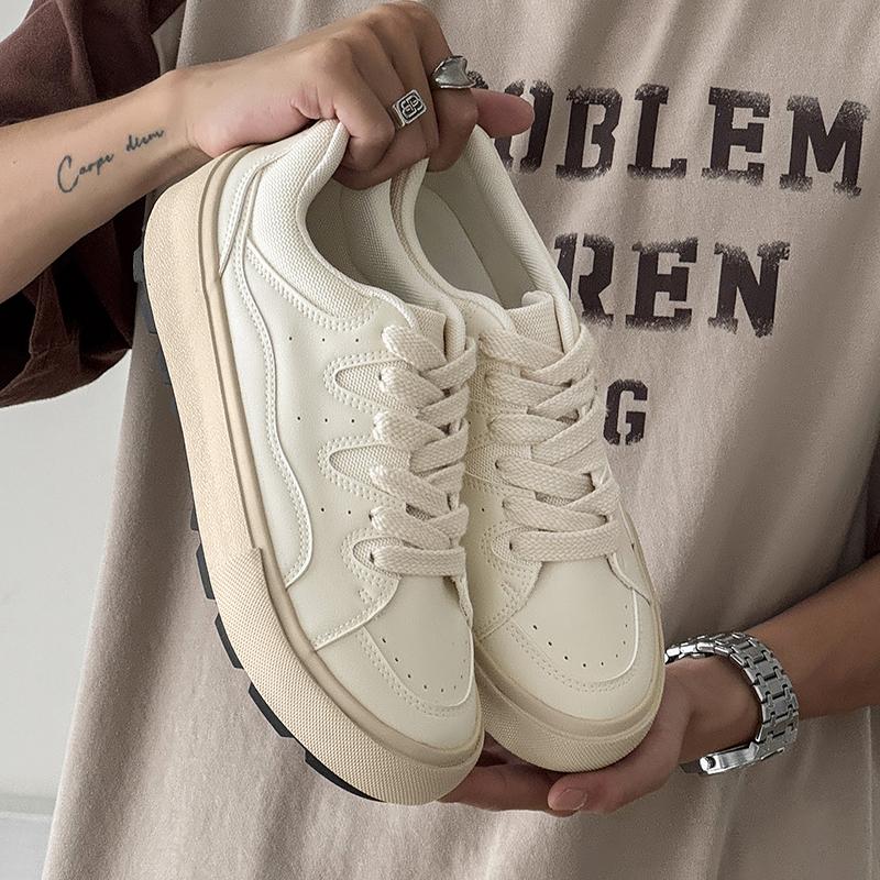 Fashion Men Platform Sneakers 2025 Fashion Comfortable Anti Slip Lace Up Outdoor Skateboard Casual Shoes Flats High Quality Sneakers