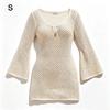 Deep V-Neck Beach Cover-Up Dress Backless Design Bikini Cover-Up Dress  Beach Vacation