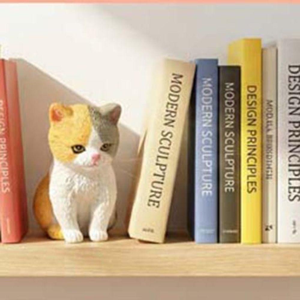 Cartoon Style Sitting Cat Pet Model Orange Cat Cat Decoration Desktop Display