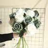 5Pcs Artificial Flowers Cheap Bouquet Beautiful Silk Roses Wedding Vase for Home Decor Fake Plants Christmas Decorative Wreaths