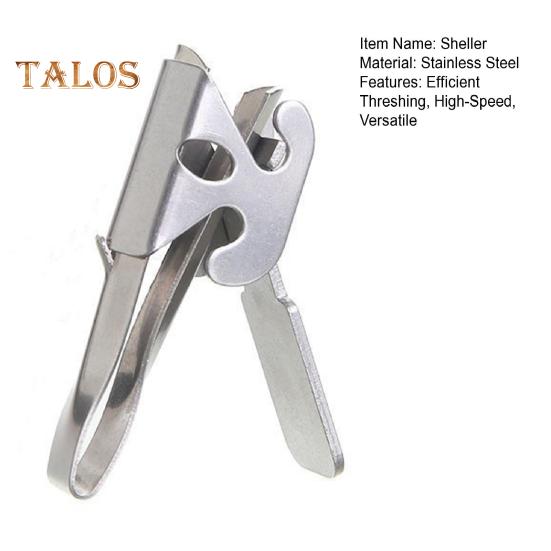 Nutshell Peeler Stainless Steel Pine Nut Sheller Funnel Design Quick Effortless Multifunctional Kitchen Cracker Tool