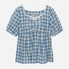 Thursday Island Women Check Peplum Blouse T264mbl946w
