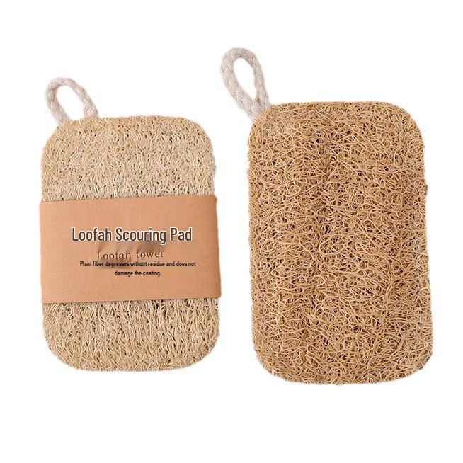 Natural Loofah Pulp Dishwashing Scouring Pad - Kitchen Cleaning Essential