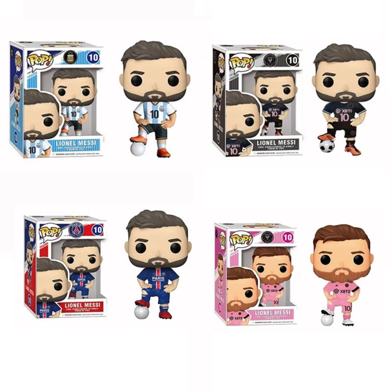 New Pop Lionel Messi #10 Football Stars Decoration Ornaments Action Figure Collection Model Toy for Children Birthday Gift