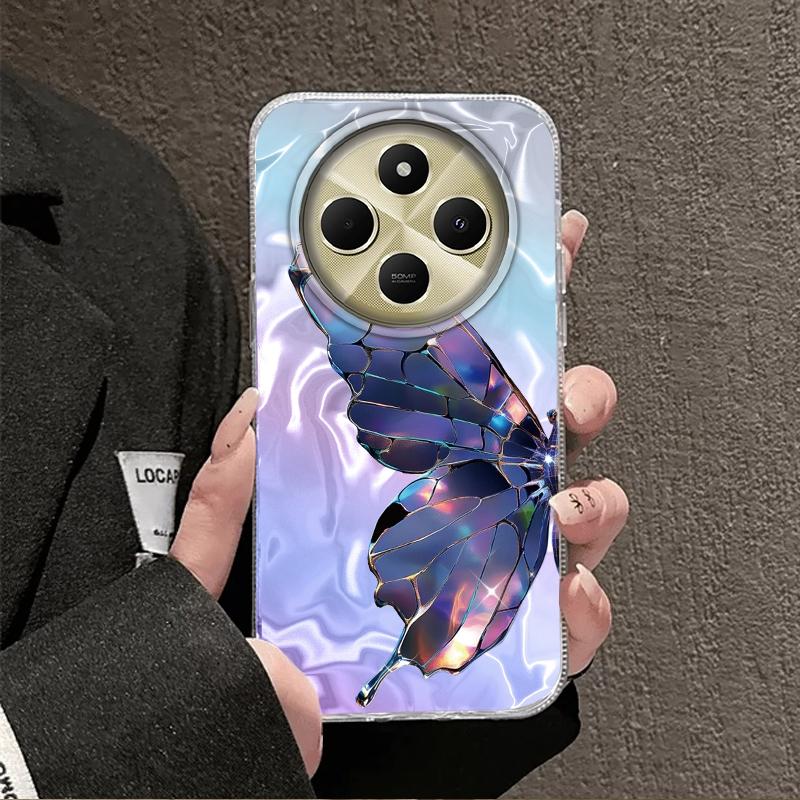 Luxury Butterfly Girls Women Phone Case For Xiaomi Poco X7 Pro X3pro X5 M6 X6 X3 NFC M5s M6 C75 C61 Bumper Fundas Cover