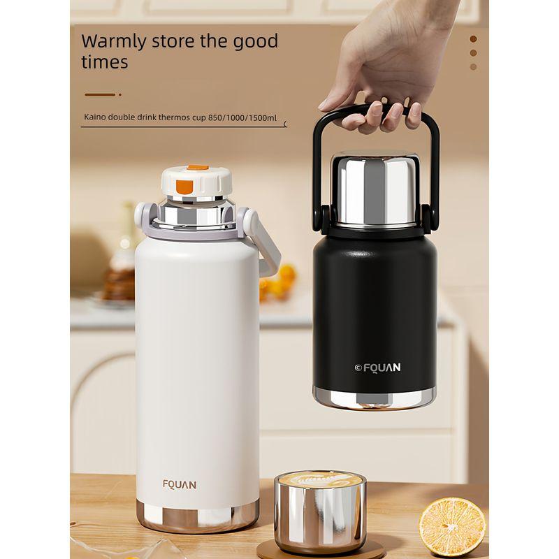 Stylish Thermos Flask for Outdoor Use, Large-Capacity Thermos Cup, Tea Brewing Pot, Household Hot Water Thermos Bottle, Travel Water Bottle