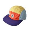 Five-Panel Colorblock Quick-Dry Flat-Brim PVC Baseball Cap Unisex Fashionable Trendy Youthful Lively Casual All-Match
