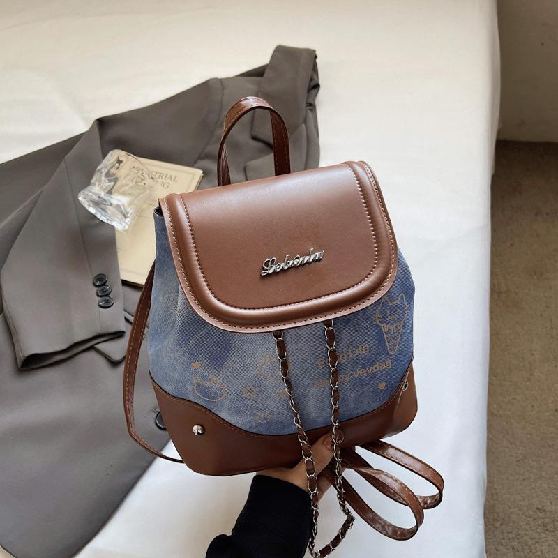 

Premium texture niche women s backpack autumn new exquisite schoolbag travel bag back bag women s bag