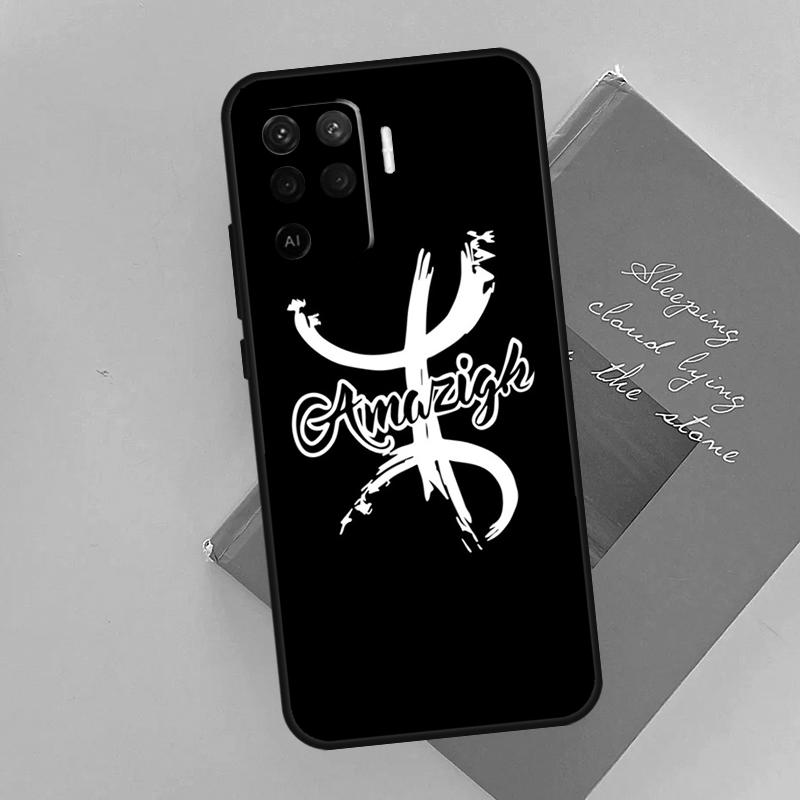 Amazigh Berber Symbol Cover For Oppo A78 A98 A74 A54 A94 A15 A16 A17 A52 A72 A76 A96 A53 A57S A58 A5 A9 Phone Case