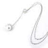 Les Trésors De Lily [J9378] - Silver Necklace 'Sissi' Silver White - 6 and 9 Mm Pearls