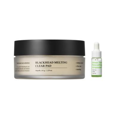 Ingredient Editor 1 Čisticí polštářek na rozpouštění černých teček a kožního mazu + Póry stahující ampule 10 ml, Žádný