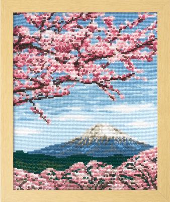 Olympus Embroidery Kit Blossoms and “Cherry Mt. Fuji” No.7386
