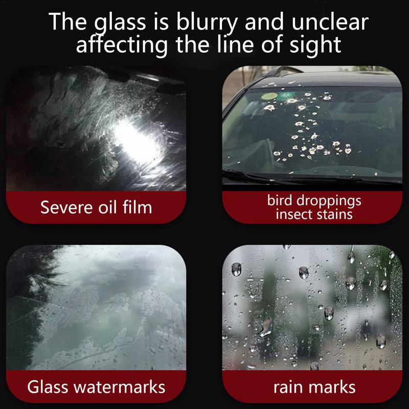 Glass Oil Film Remover Powerful Windshield Oil Film Cleaner Car Window Cleaner Multipurpose Car Window Oil Film Cleaner Car