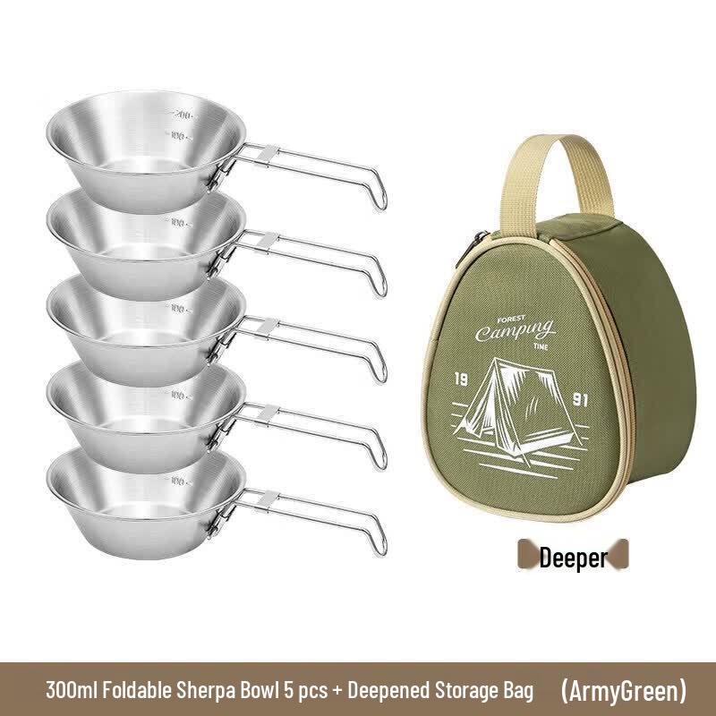Qiwei Outdoor Camping Tableware Set